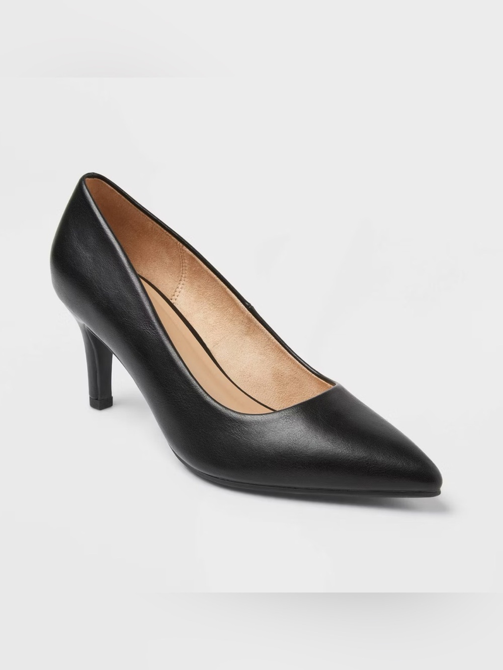 Women's Cindy Mid High Heels Pump  - a New Day™ Black - new